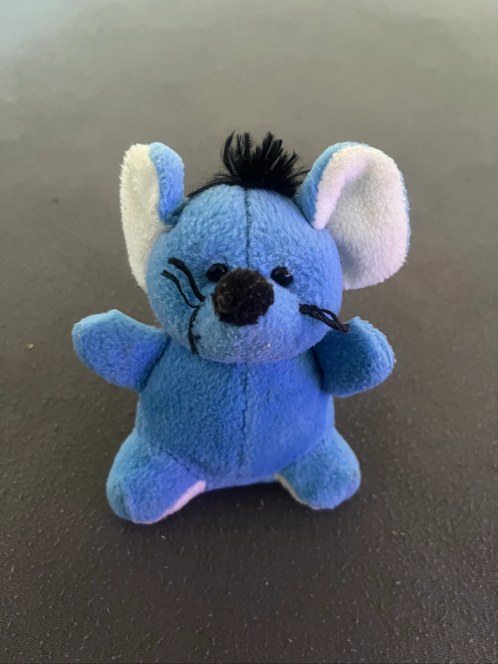 Petite Peluche Souris Bleue Vintage et mignonne – TBE